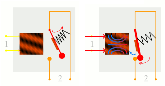 常開和常閉繼電器如何使用一個電路打開第二個電路，繼電器的工作電路圖？